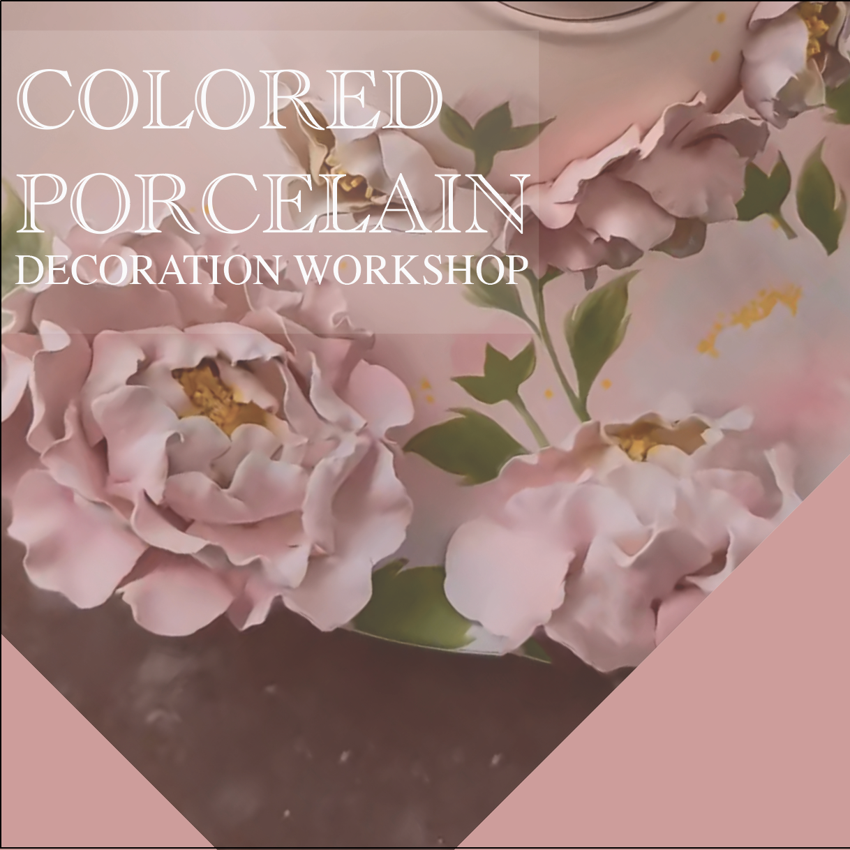 9/27 Saturday 1-4pm Colored porcelain decoration workshop