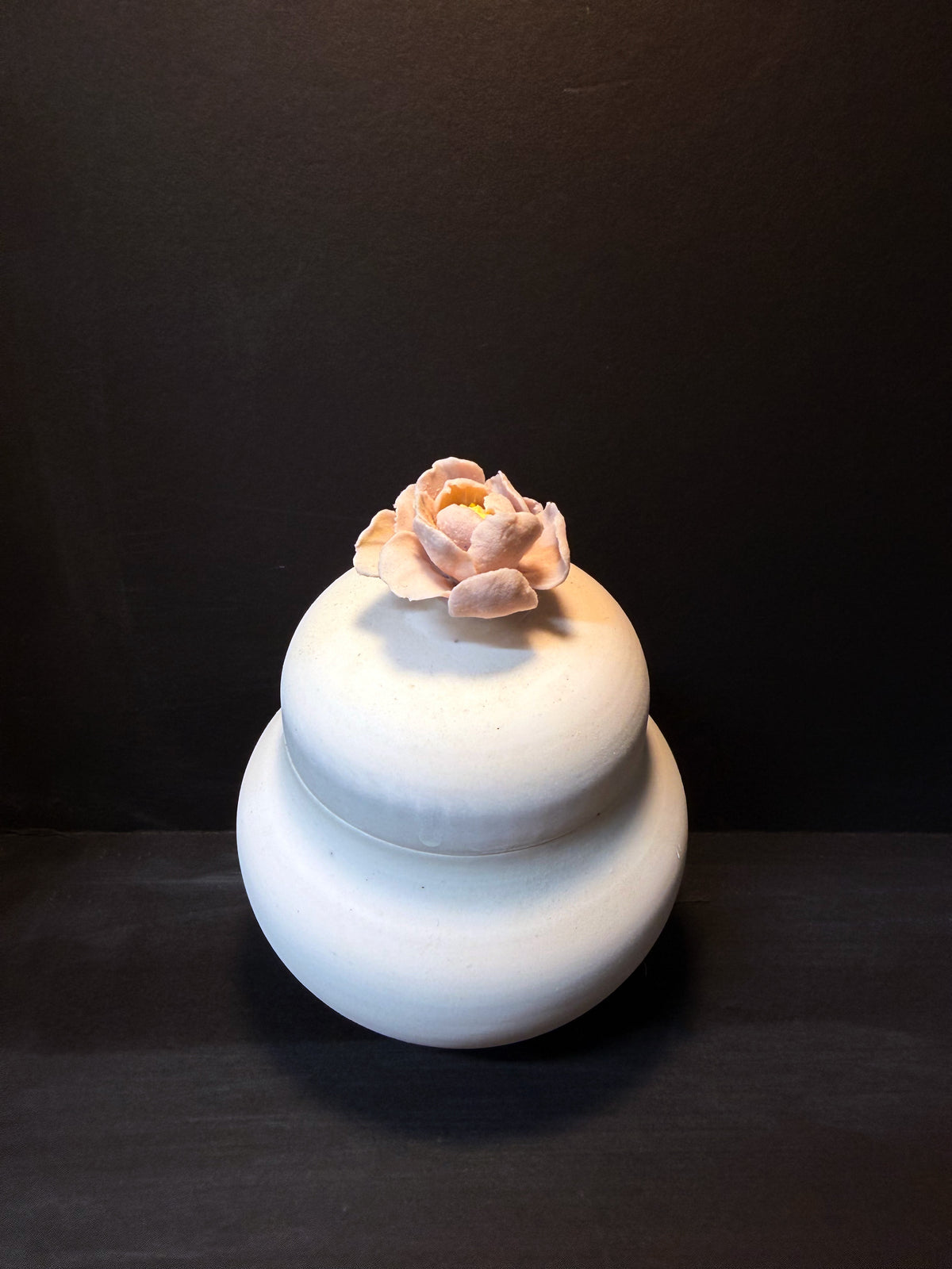 初綻 茶倉 First Bloom porcelain tea storage jar