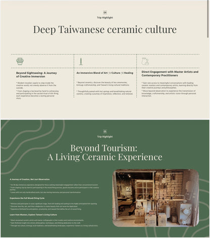 18 Days Taiwan Ceramic Trip -$6500 Single room