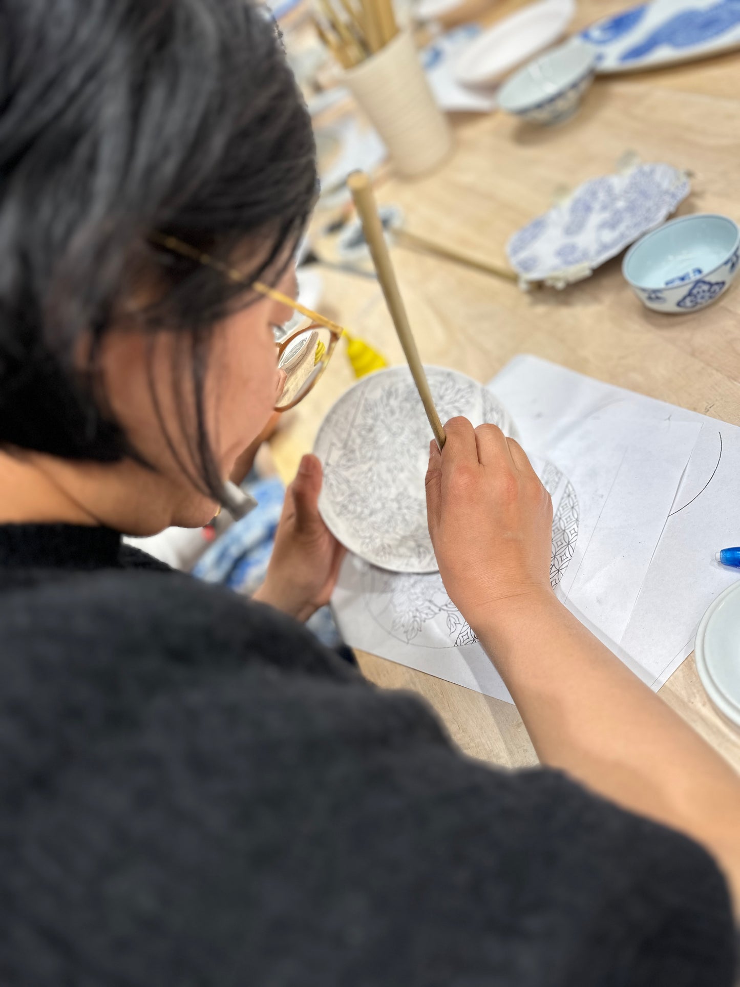 12/3 Wednesday evening Blue and White Porcelain Workshop