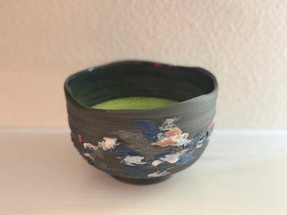 Pre-Order 雲霧黑瓷抹茶碗 Cloud black porcelain matcha bowl
