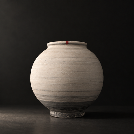 Ship now-墨 Mo’ series Moon Jar