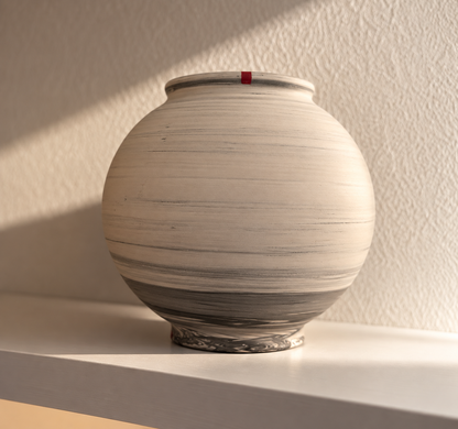 Ship now-墨 Mo’ series Moon Jar