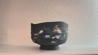 Pre-Order 雲霧黑瓷抹茶碗 Cloud black porcelain matcha bowl
